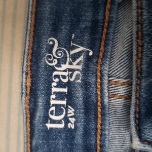 Terra and sky blue jeans